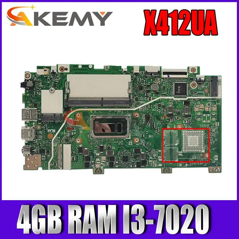

Материнская плата Akemy для asus X412UB X412UJ X412UL X412U A412U F412U, ноутбук X412UA, материнская плата для ноутбука с искусственной ОЗУ 4 Гб