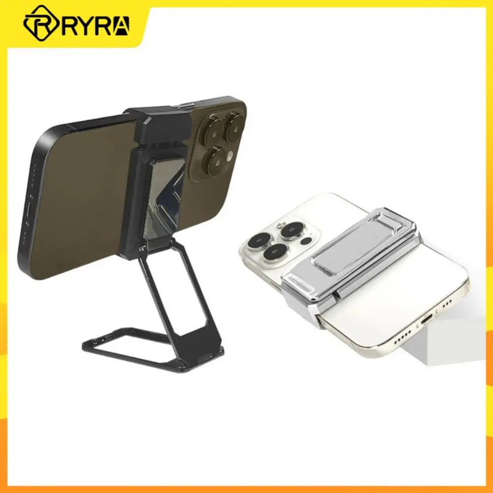 

RYRA Back Clip Folding Mobile Phone Holder 360 Degree Rotation Bracket Universal Zinc Alloy Finger Ring Buckle Phone Stand