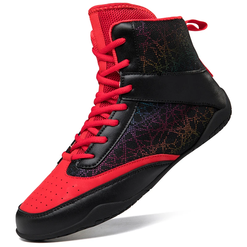 2022 New Professional Boxing Shoes Women and Men Wrestling Shoes Lightweight Comfortable Sneakers Size 35-46 Boxing Boots Men