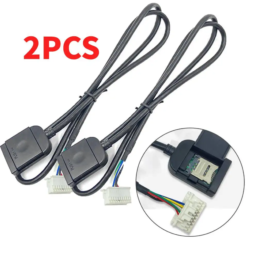 

2 шт., разъём для Sim-карты для Android-радио, мультимедиа, Gps, 4G, слот для карты, кабель для телефонного кабеля, деталь для большого экрана Android