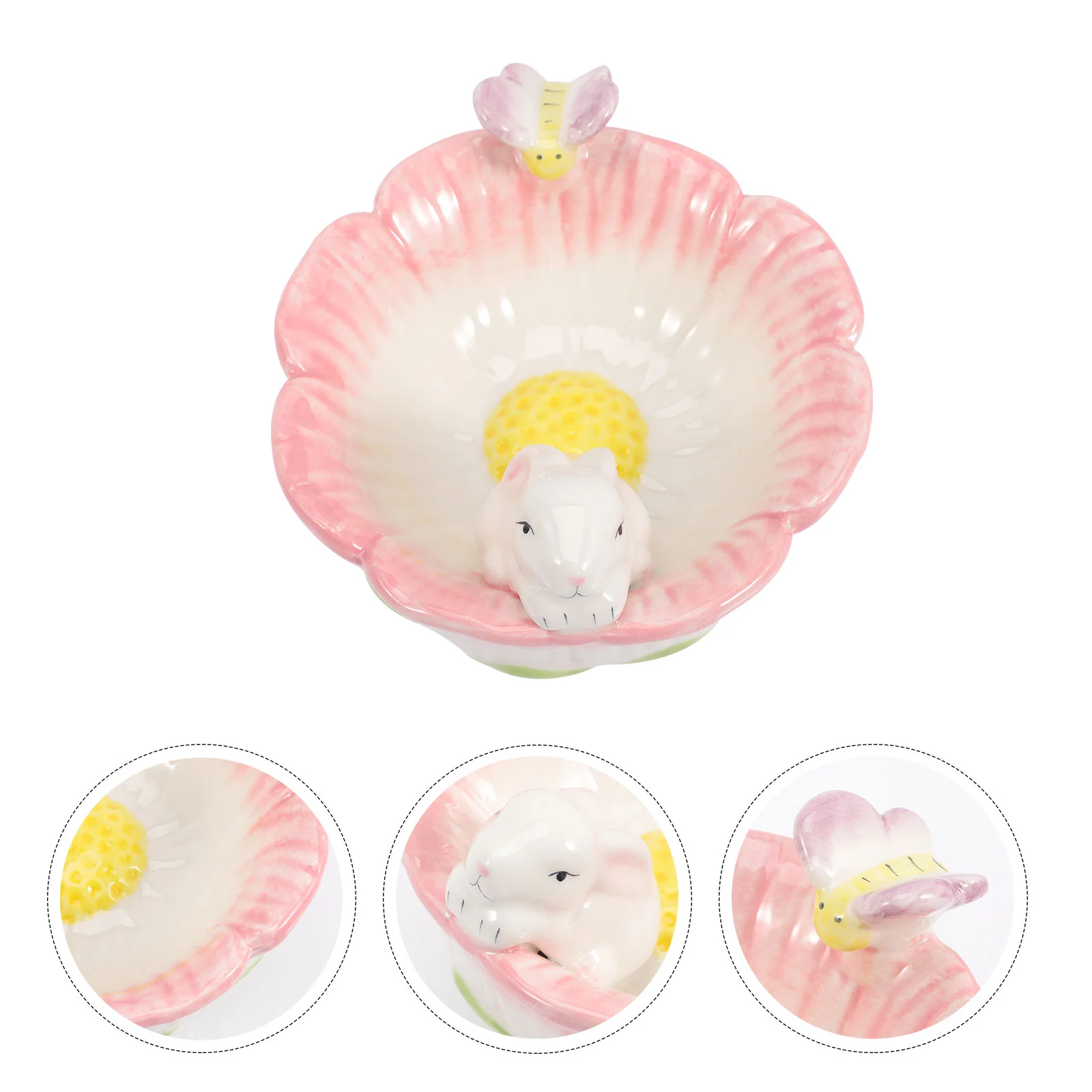 

Bowl Easter Rabbit Bunny Ceramic Dessert Candy Design Snack Serving Party Dish Bowls Dishes Bucket Cabbage Plate Salad Cartoon