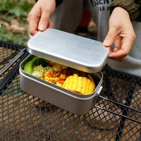high quality travel tool ourdoor dinner pail stainless picnic box lunch box camping food containe breafast storage