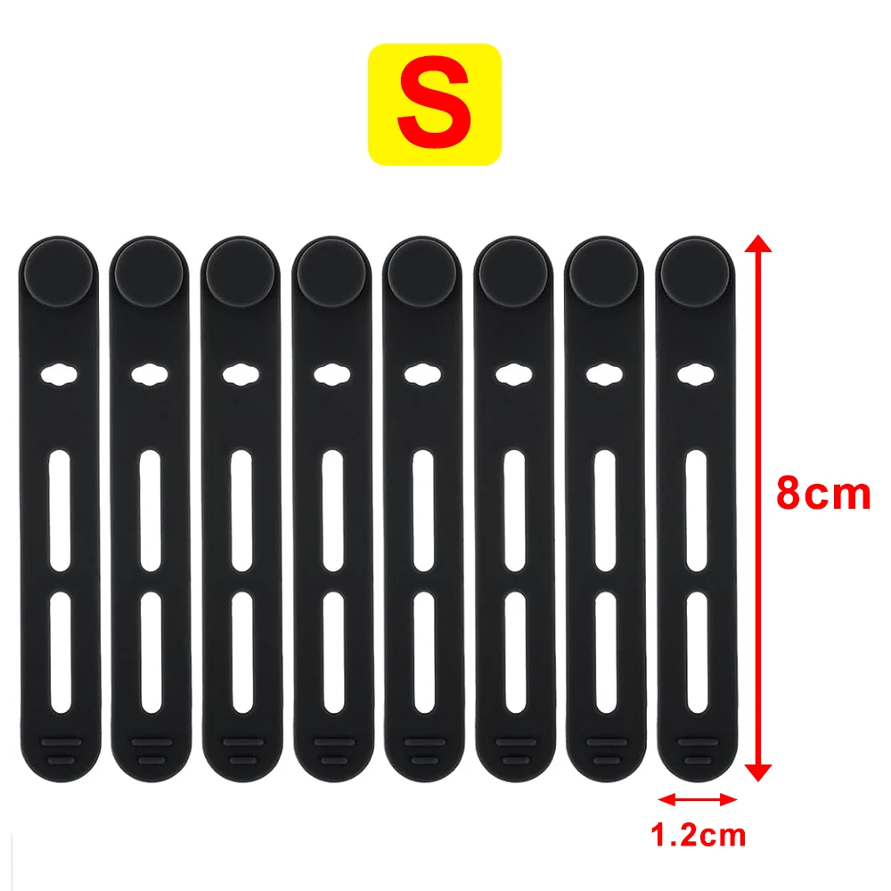 

Силиконовые кабельные стяжки черные