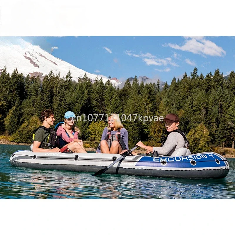 Надувная лодка искусственная резиновая плота рыболовная пневматическая