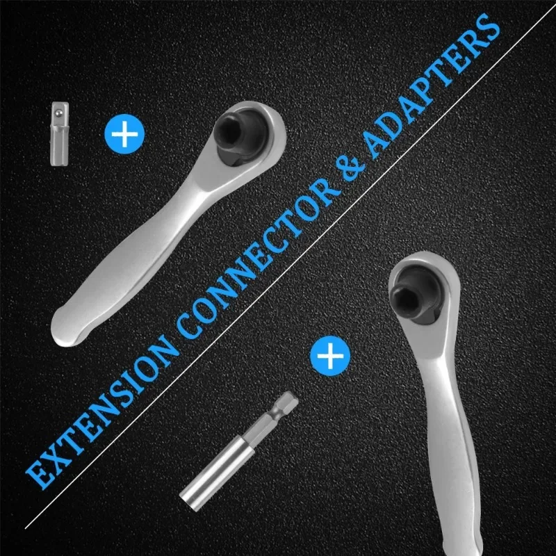 Набор мини-трещотки включает в себя 36 насадок для отвертки инструменты