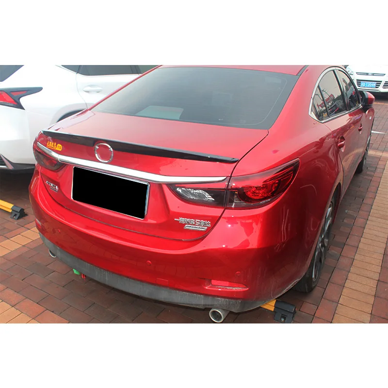 

For Mazda 6 Atenza Spoiler 2014 2015 2016 2017 2018 2019 Car Spoiler Color Spoiler ABS Rear Trunk Paint Spoiler Tail Wings Lip