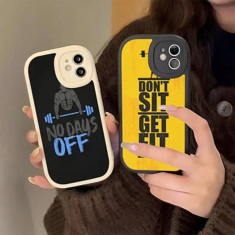 

Gym Fitness Bodybuilding Phone Case Hard Leather for iPhone 13 12 Mini 11 14 Pro Max Xs X Xr 7 8 Plus 6 6s Se 2022 Cover