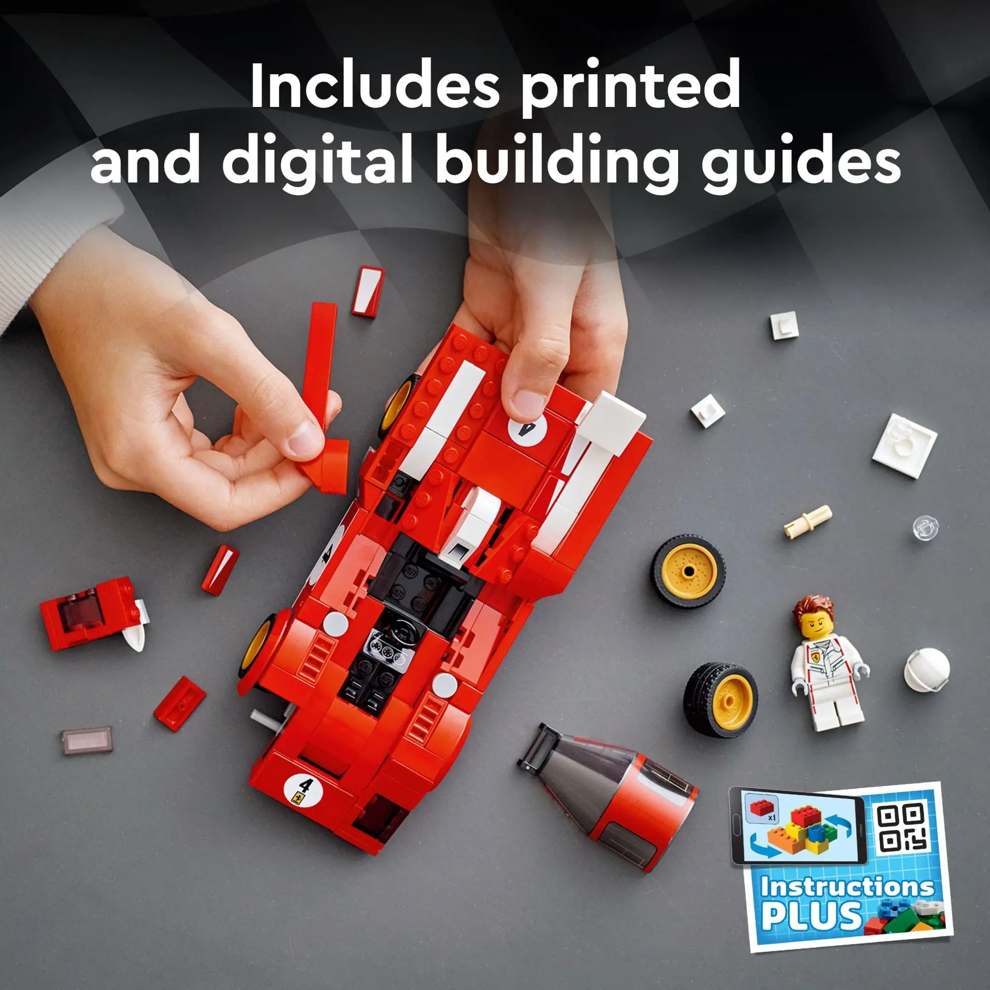 Конструктор LEGO и скоростные чемпионы 1970 Ferrari 512 M 76906 набор для строительства