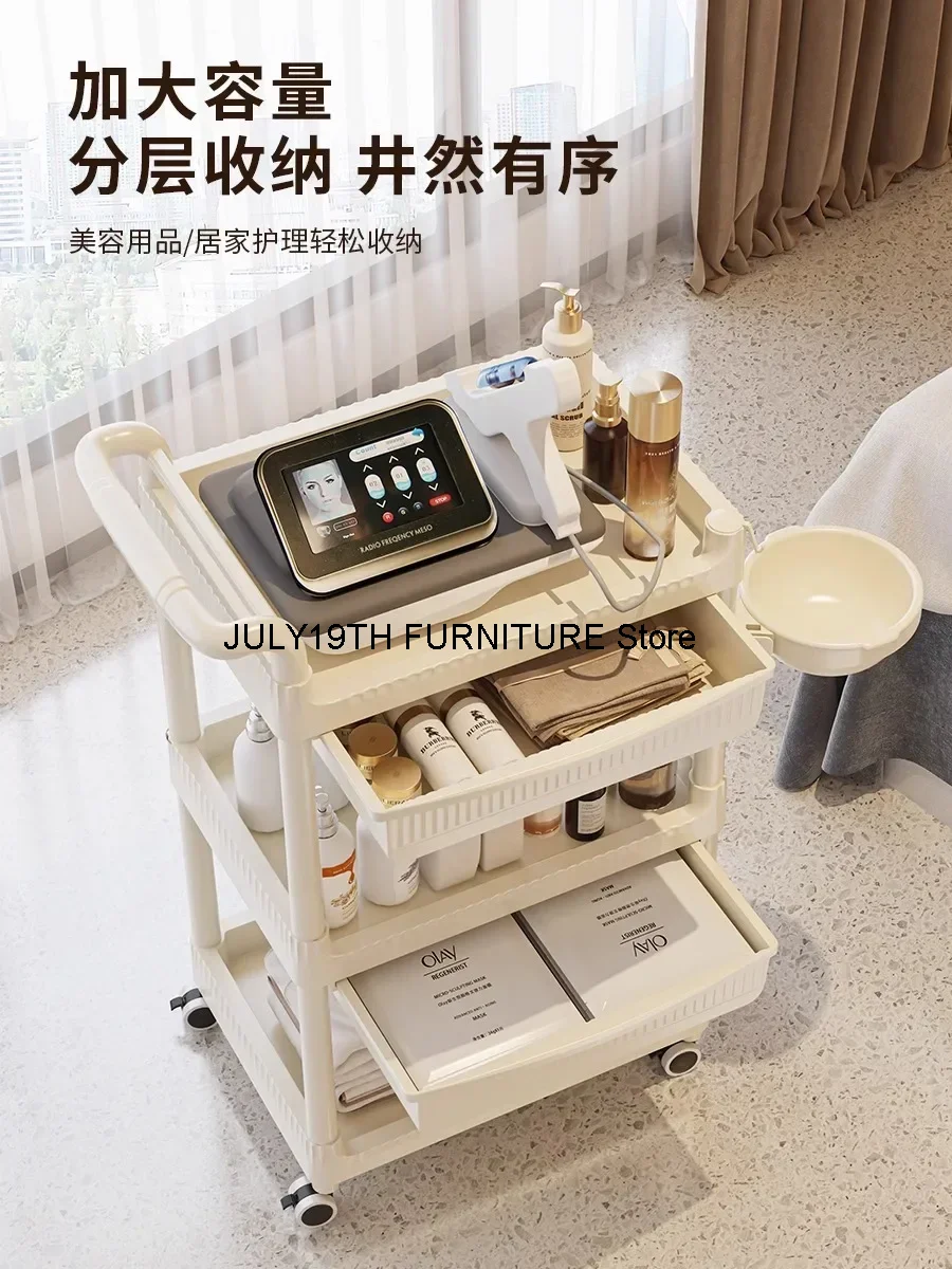 Роликовый инструмент для салона красоты тележка парикмахерской маникюрная