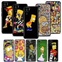 funny homer simpson family phone case for redmi 6 6a 7 7a 8 8a 9 9a 9c 9t 10 10c k40 k40s k50 pro plus gaming silicone case
