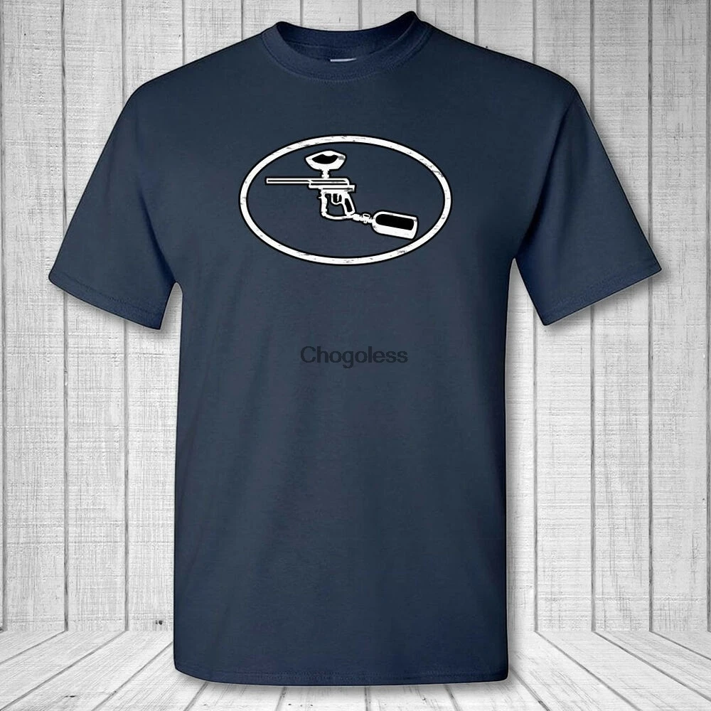 Овальная футболка для пейнтбола-рубашка с эмблемой пейнтбола |