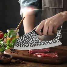 Labor-saving Kitchen Knife New Creative Hand-forged Meat Cutter  Multi-use Cleaver Knife High Carbon Steel Slicing Knives