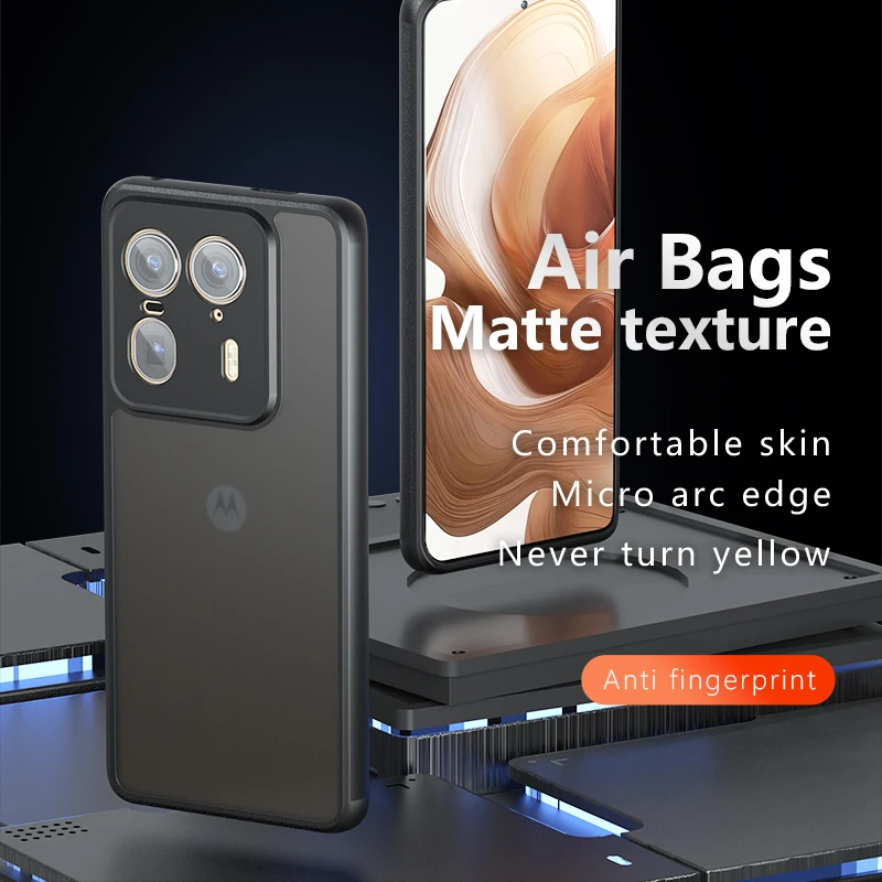 Аксессуары для Moto Edge50 Ultra X50 ультраударопрочный Матовый ПК с эффектом потертости