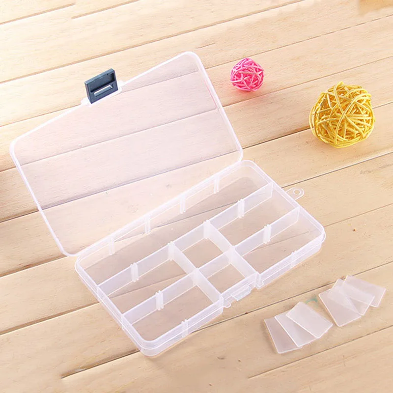 

Multifunction 15 Compartment Storage Box Plastic Fishing Bait Spoon Hook Bait Box Gadget Box Rectangular Fish Hook Box