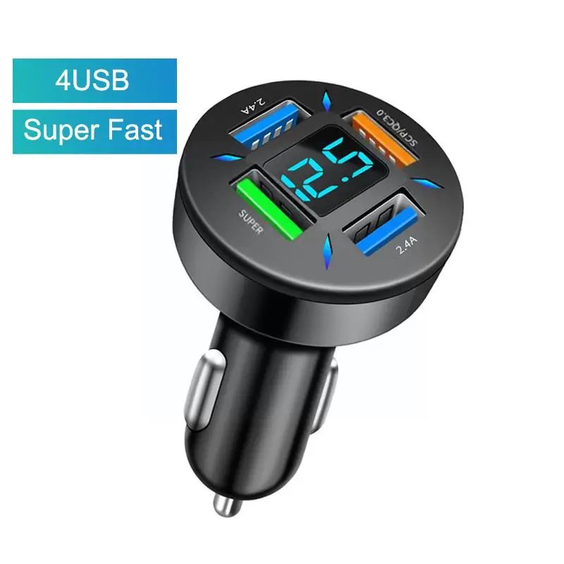 

Автомобильное зарядное устройство с 4 Usb-портами, 66 Вт