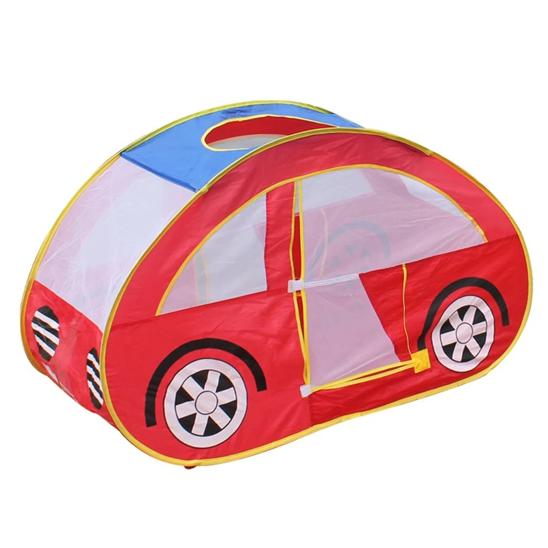 

Portable Kids Car Tent, Baby Children Up Play Tent Indoor Outdoor Games Car Shape Playhouse Toy Pretend Cosplay Game