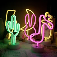 led battery neon light moon rabbit multi model night light festival decoration childrens room layout