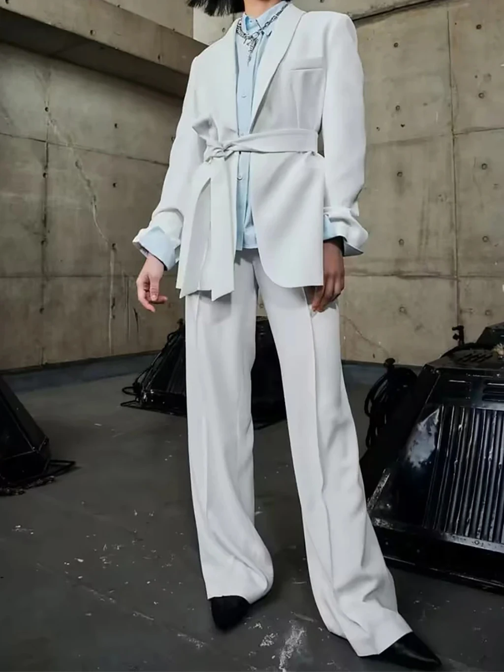 Women Spring Pant Suits 2 piecessets Casual Blazers Coats + Trousers Female Elegant Street Two Suit Clothing