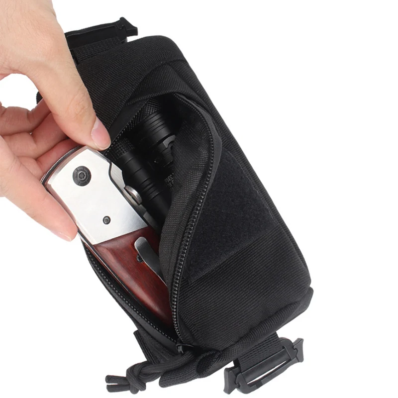 Тактическая сумка Molle Military Tool Bag для телефона, аксессуаров для охоты с плечевым ремнем, компактная для походов на открытом воздухе.