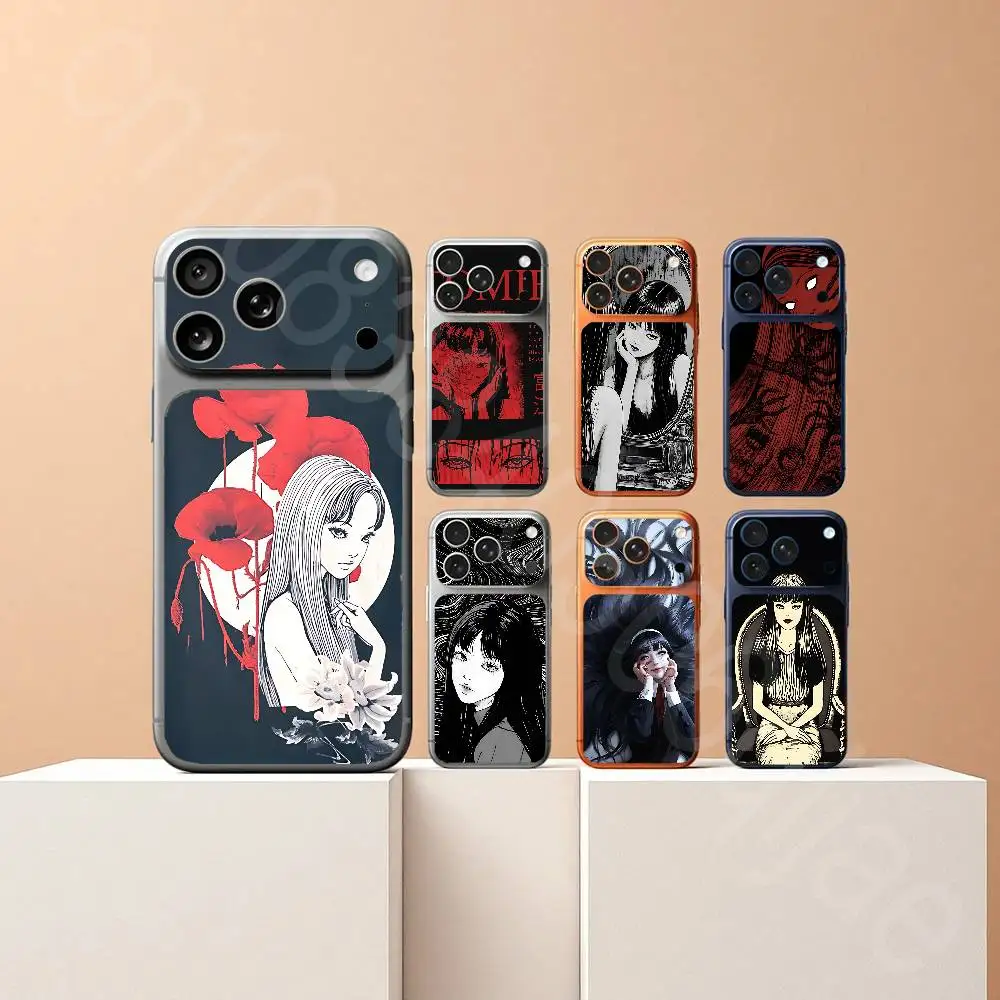 Фото T-Tomie j-junji ito для iPhone 17pro или 17proMax: полноцветная защитная наклейка-пленка на заднюю панель корпуса №1