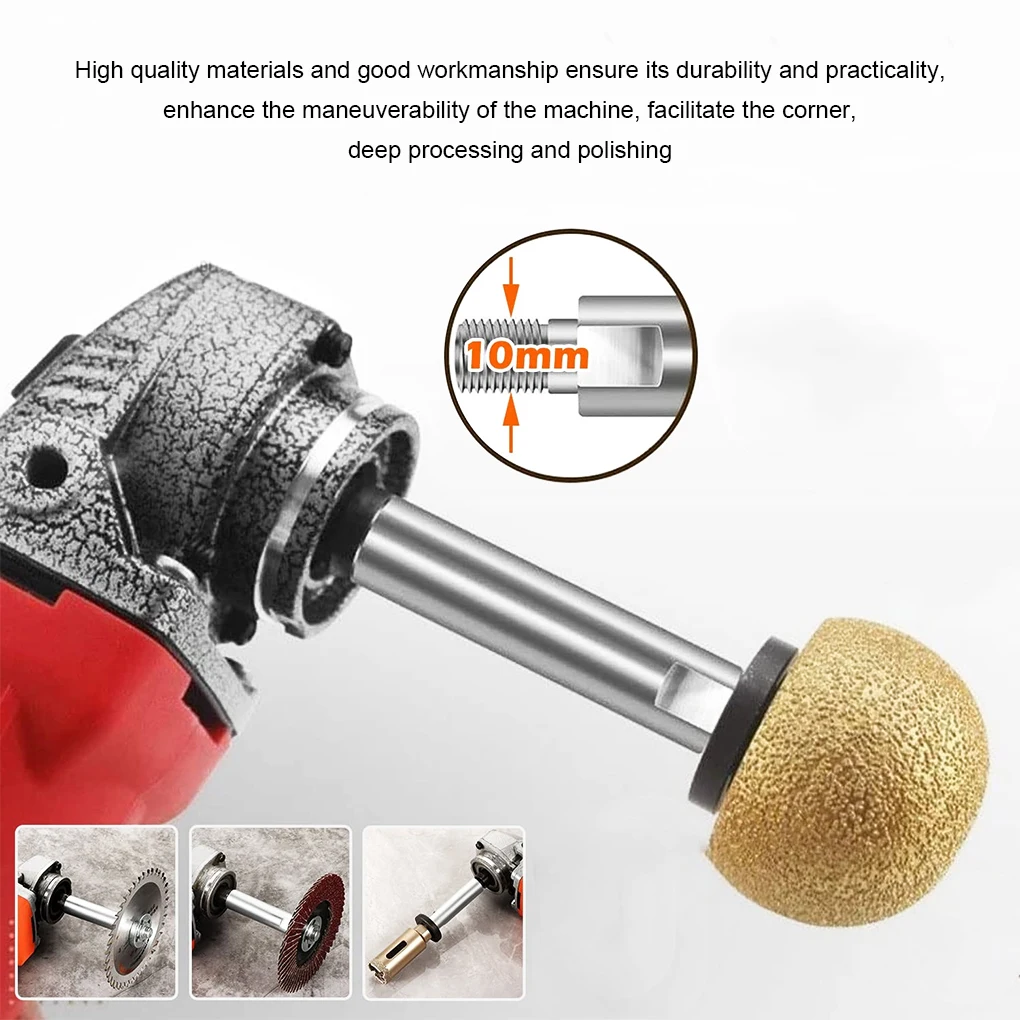 

Angle Grinder Polisher Extension Rods Press Plate Set Woodworking Polishing Pad Adapters Converter Rotary Tool