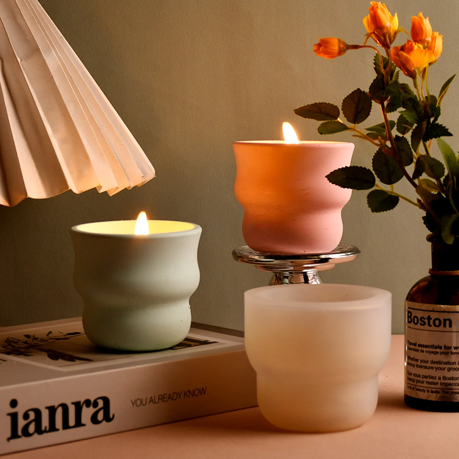 Креативная поясная чашка для свечей цементные бетонные формы сделай сам банка