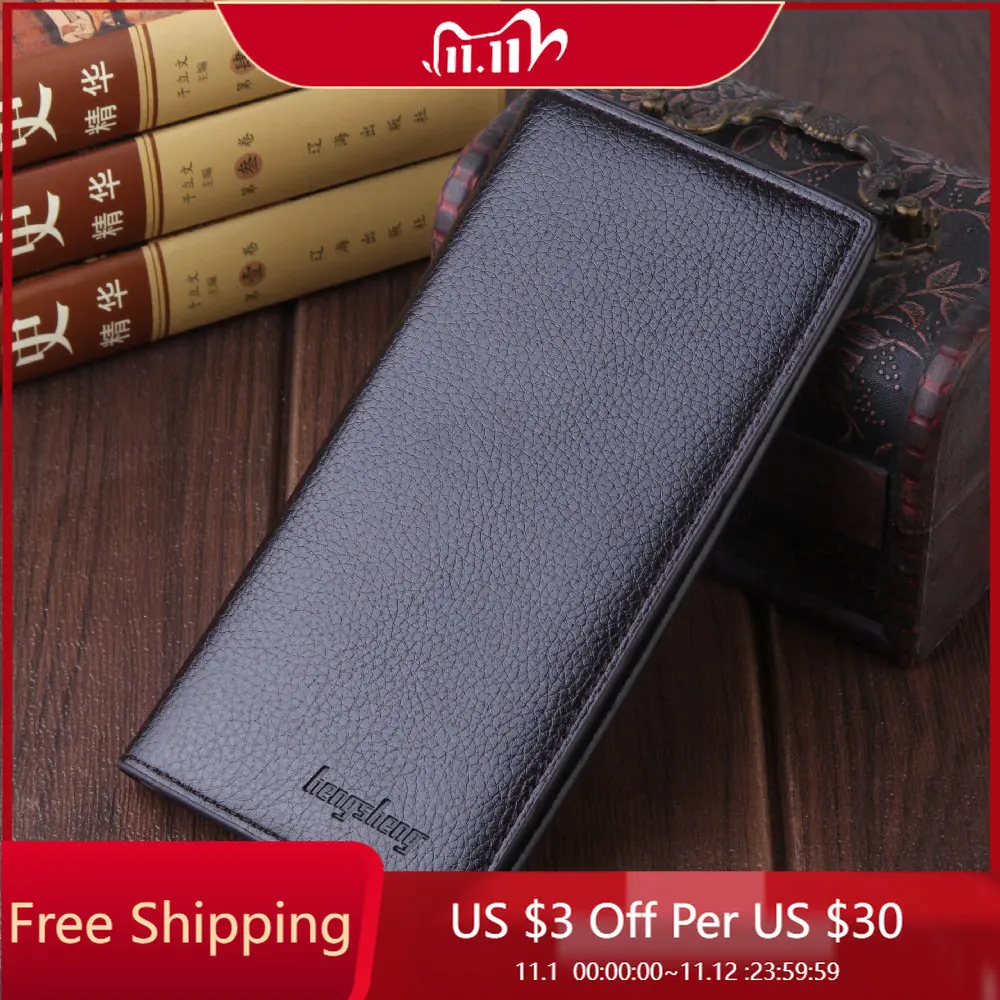 

Men's Wallet Wallet Men Multifunctional Multi Card Long Money Clip Thin Section Youth Cell Phone Bag