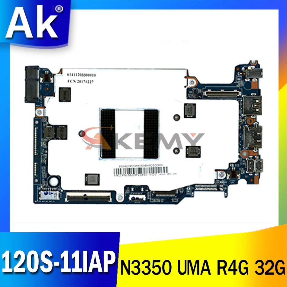 

Original laptop Lenovo Ideapad 120S-11IAP Winbook 81A4 Motherboard CPU N3350 UMA R4G 32G FRU 5B20P23796