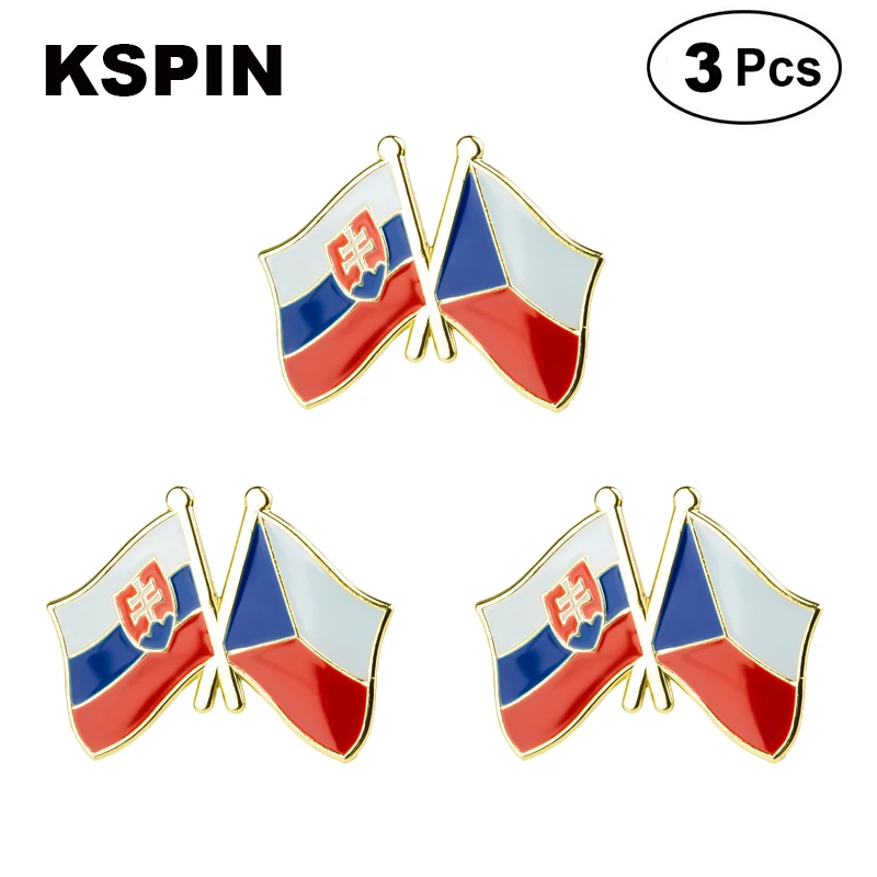 

Slovika & Czech Repulbic Lapel Pin Brooches Pins Flag badge Brooch Badges