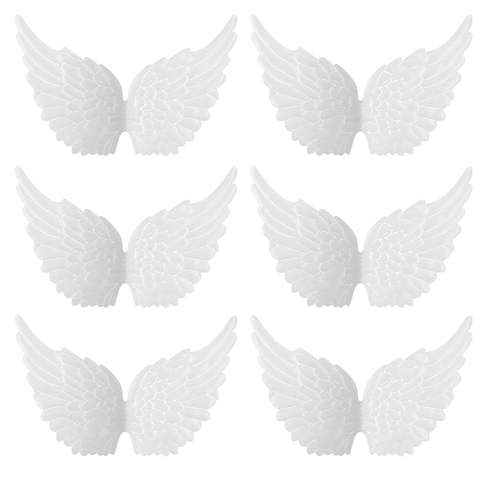 

Angel Diy Wing Ornaments Angels Crafts Decor Christmas Pendants White Decoration Party Accessories Fabric Patches Ornament Favor