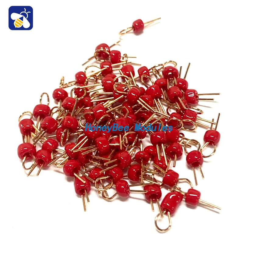 

PCB Board Test Points Test Beads Cylindrical Gold Plated Ceramic Test Loop Circuit Board Test Pins 100PCS