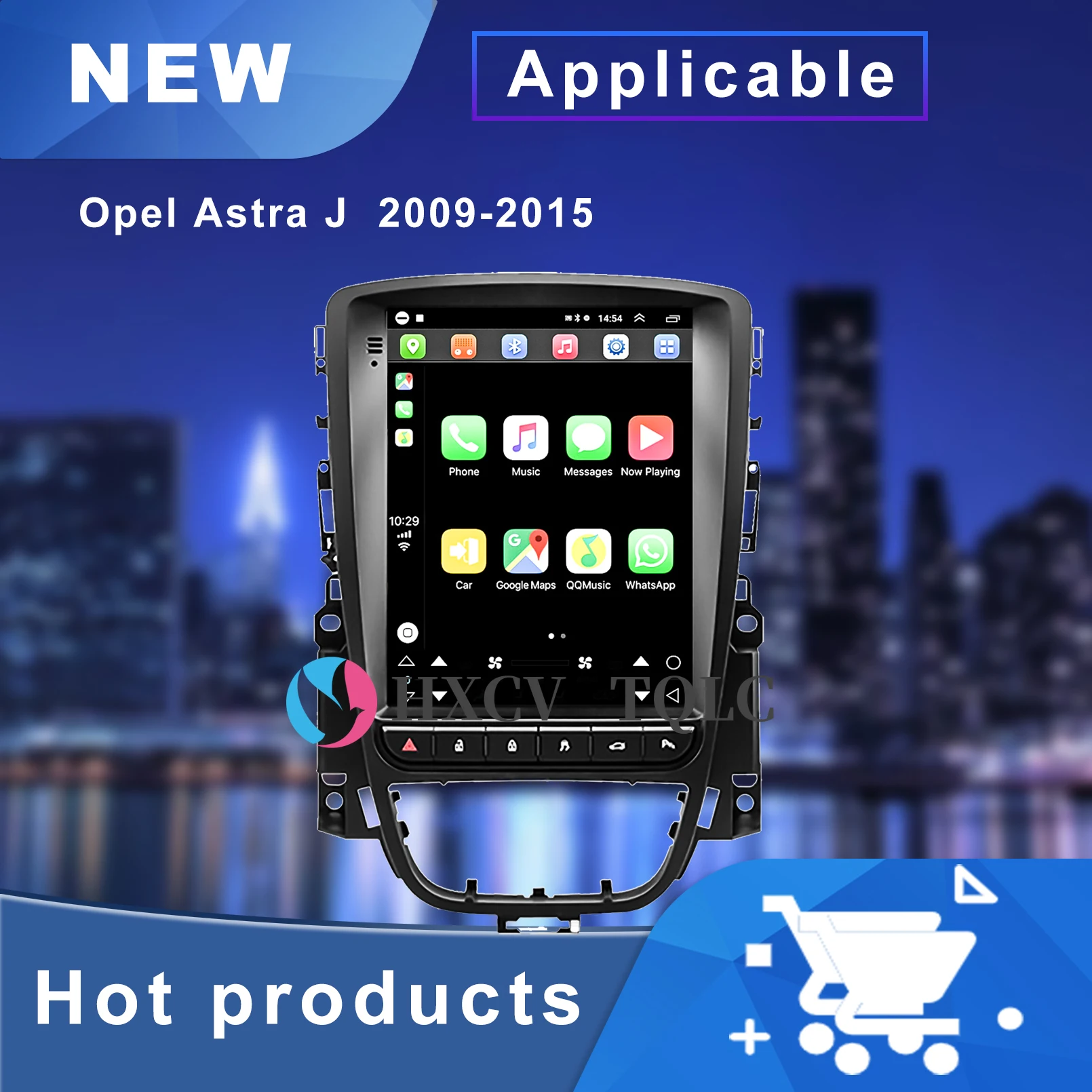 

Tesla Style Android 11 Smart Car radio stereo Multimedia Player for Opel Astra J 2009-2015 Gps Navigator 4G Audio with Carplay