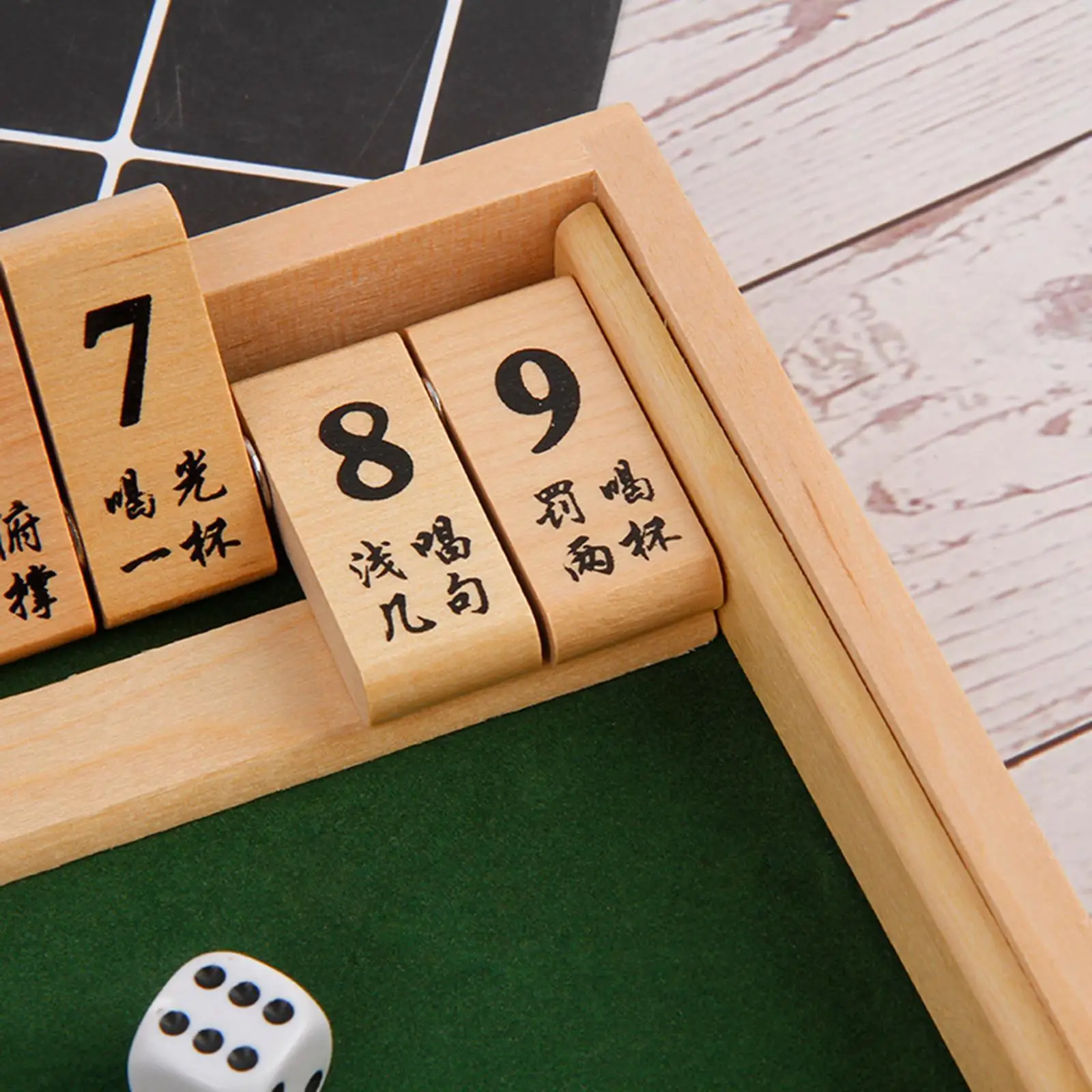 

Classic Flop Game Digital Number Game Dice Gift Wooden for Home Party Ktv