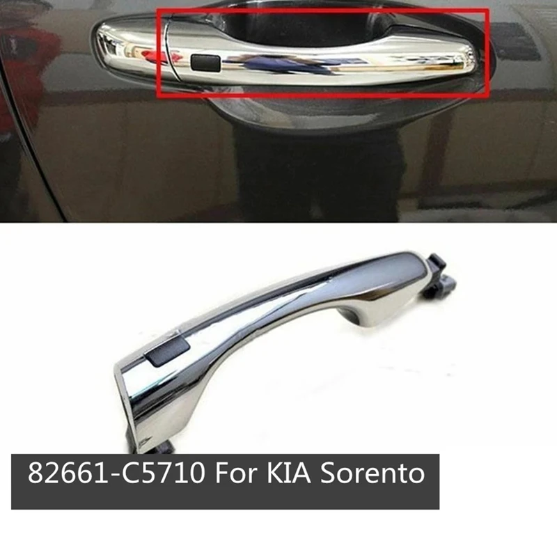 

Front Inductive Exterior Door Handle Have Button For Kia Sorento 2015-2018 Chrome Catch Handle Assembly