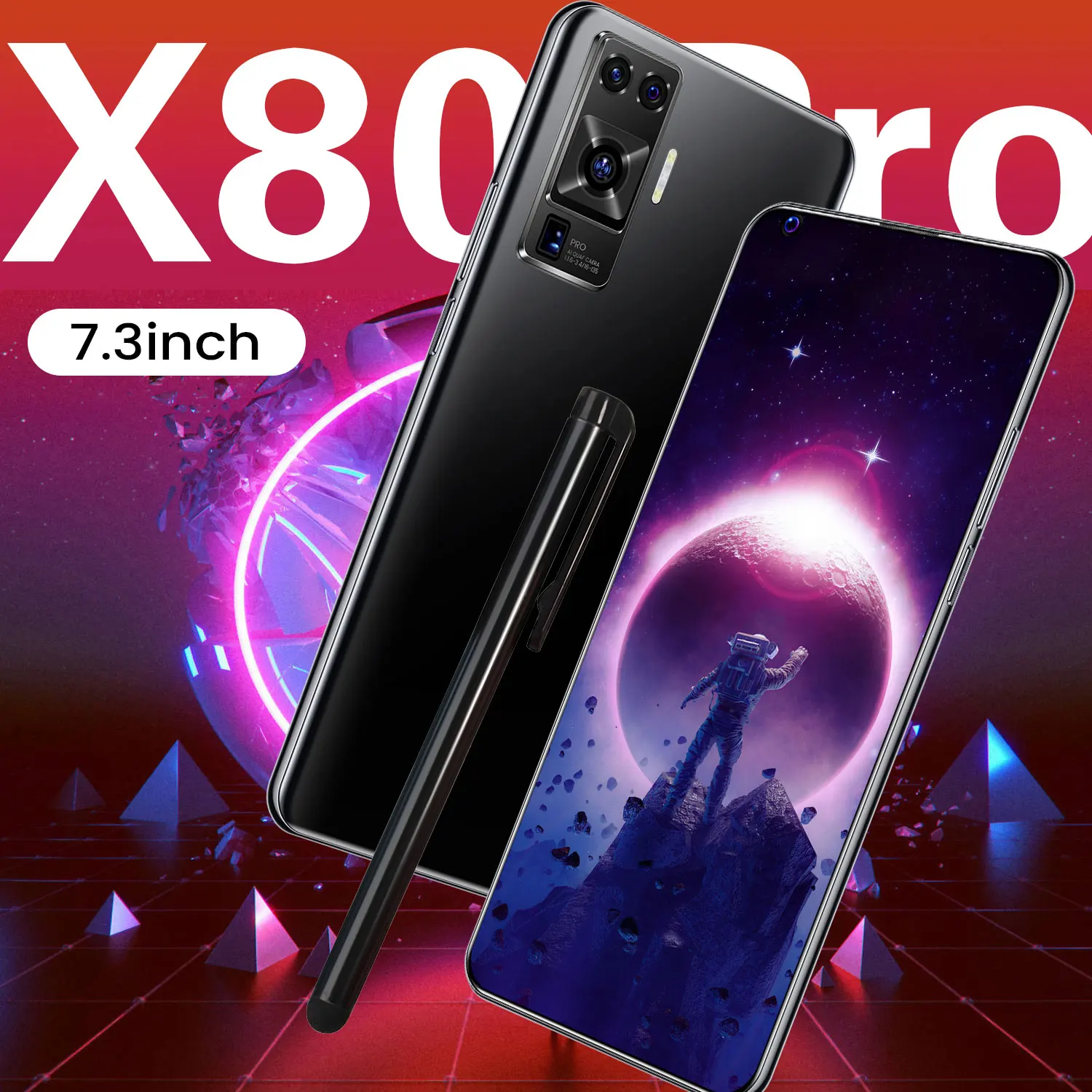 

[In Stock] X80 Pro Global Version 5G Smartphone 256GB/512GB Android Cellphone 16MP+32MP Camera 6800mAh Phone 10 Core