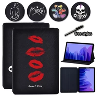 tablet case for samsung galaxy tab a7 10 4 inch 2020 t500t505 shockproof simple pattern series leather flip shell cover pen