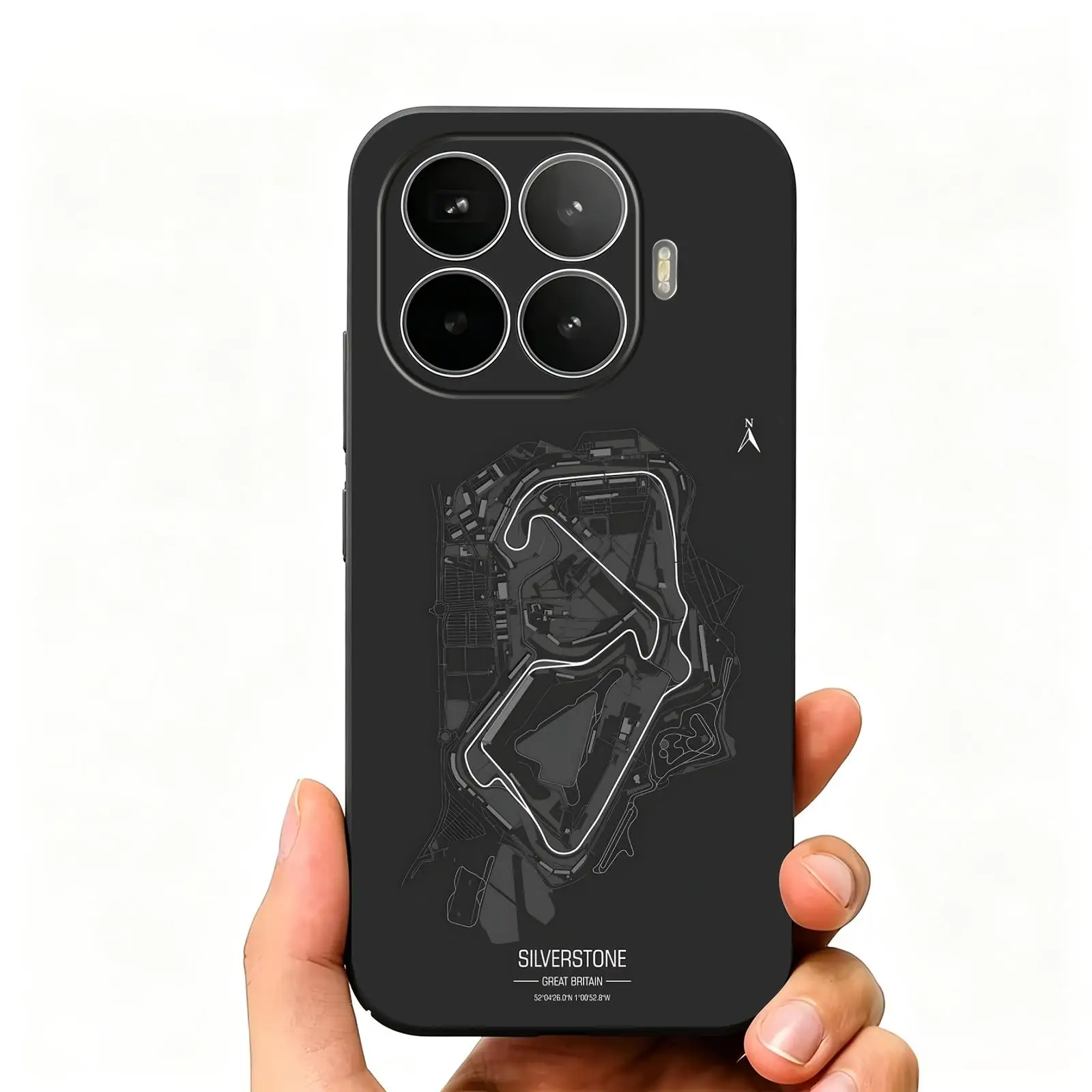 Фото Чехол для телефона с принтом гоночной трассы F1 для Xiaomi 17 15 14 13 12 11 T Ultra Pro, мягкий черный противоударный чехол №2