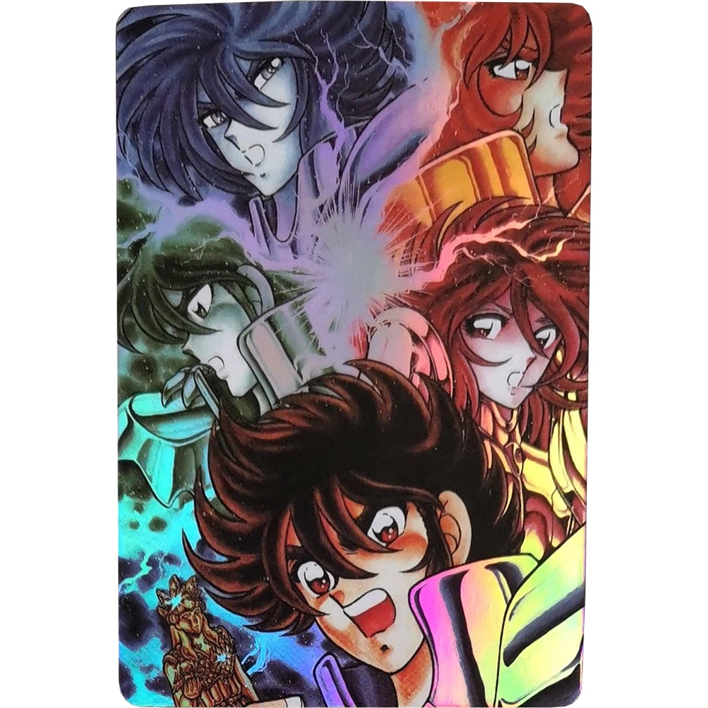18 шт./компл. флэш-карта Saint Seiya коллекционная игрушка Золотая Hyoga Shiryu хобби
