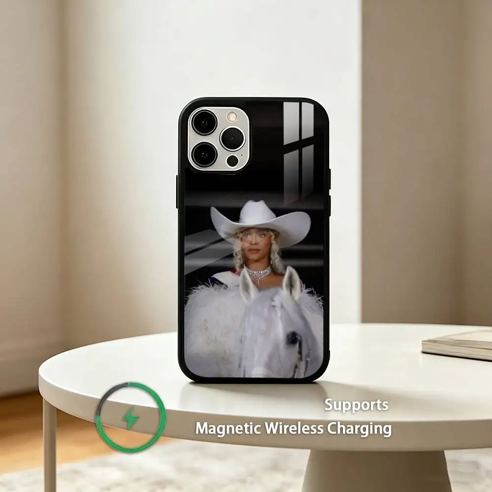Фото Чехол для телефона Q-Queen Bey Singer B-Beyonce для iPhone 17, 16, 15, 14, 13, 12, 11 Plus, Pro с поддержкой магнитной беспроводной зарядки №5