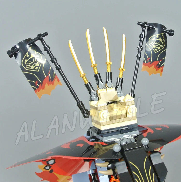 487 шт. огненный клык змея доспехи щит разрушитель Scimitar 11329 строительные блоки