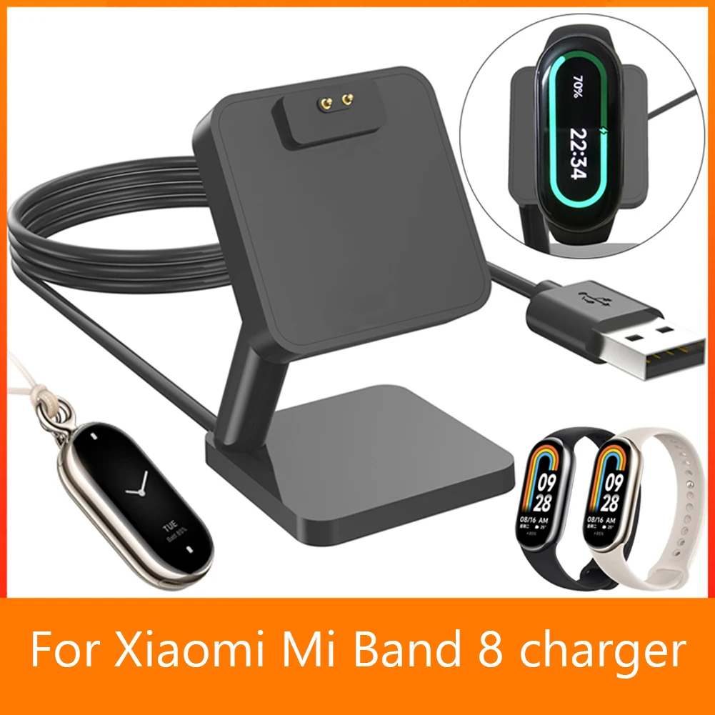 

USB Charger Stand Portable Magnetic Smart Watch Charging Dock Lightweight Replacement Safety Accessories for Xiaomi Mi Band 8