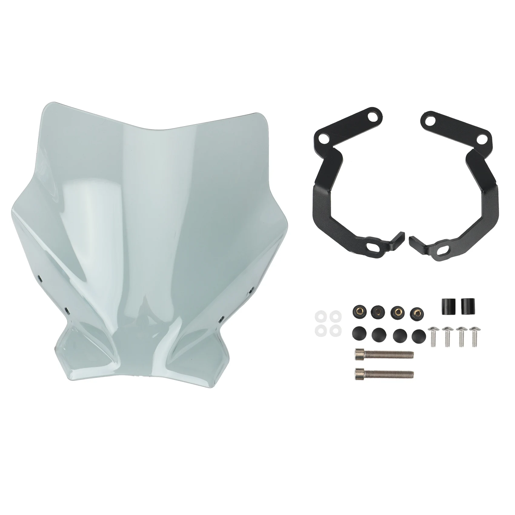 

Motorcycle Windscreen Windshield Screen Deflector for Ducati MONSTER 821 MONSTER 797 MONSTER1200 S R(Transparent Gray)