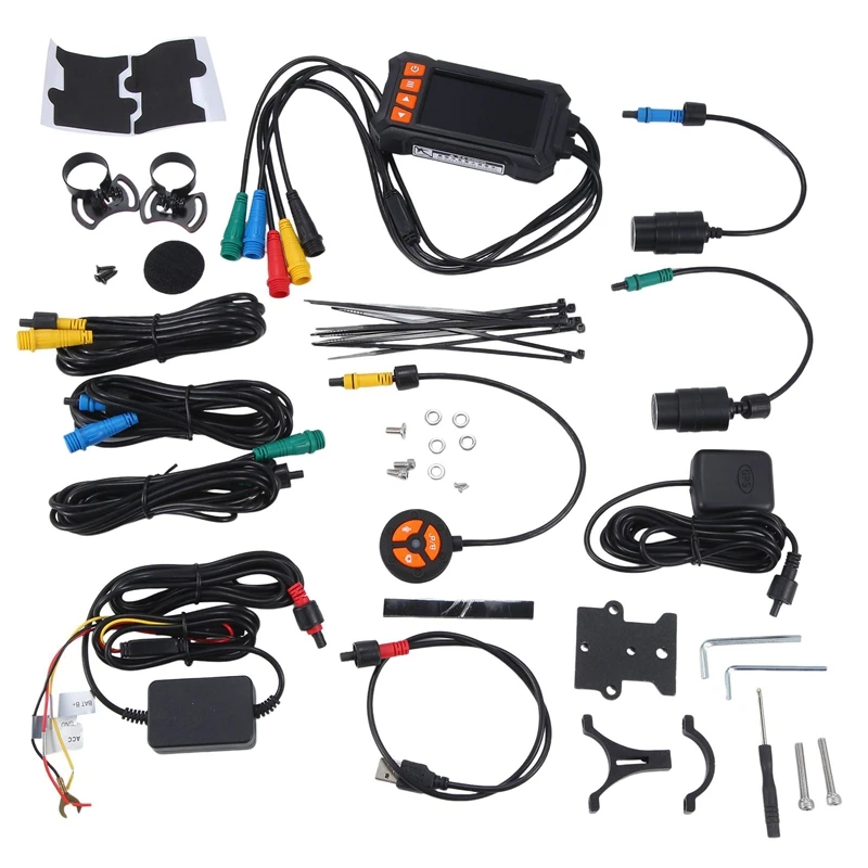 Видеорегистратор мотоциклетный с поддержкой Wi-Fi 1080P 3-дюймовый IPS-экран