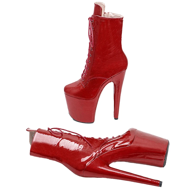 Leecabe 20CM/8inches Pu Upper   Pole dancing platform Pole Dance boots