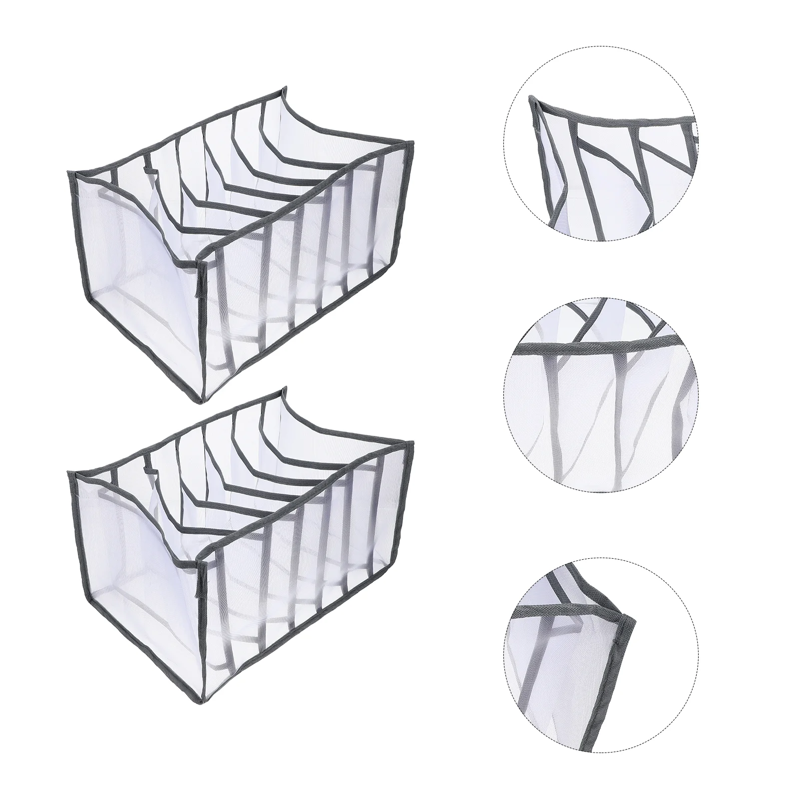 

Organizer Clothes Drawer Storagecloset Box Organizers Wardrobe Jeans Clothingdividerfoldable Socks Bins Compartment Boxes Mesh