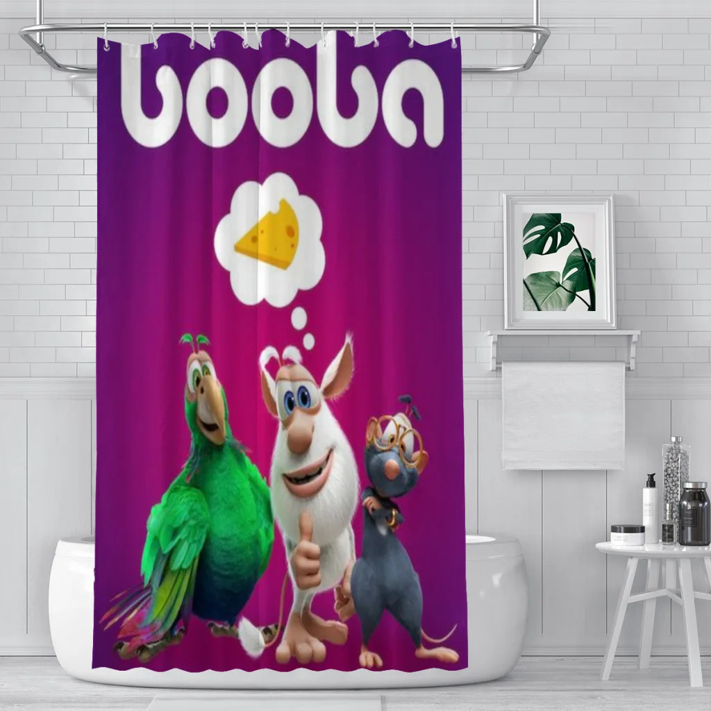 Занавеска для душа Ванная комната Fivebo Анимационный декор Современная бытовая