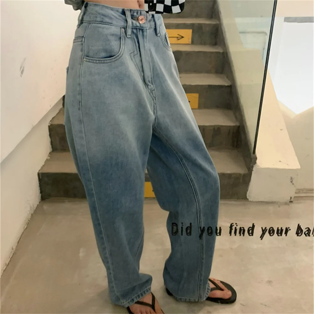 

Hzirip 2023, высококачественные брюки, женские летние шикарные джинсы, новые джинсы с завязкой, офисные Свободные повседневные Прямые женские ши...