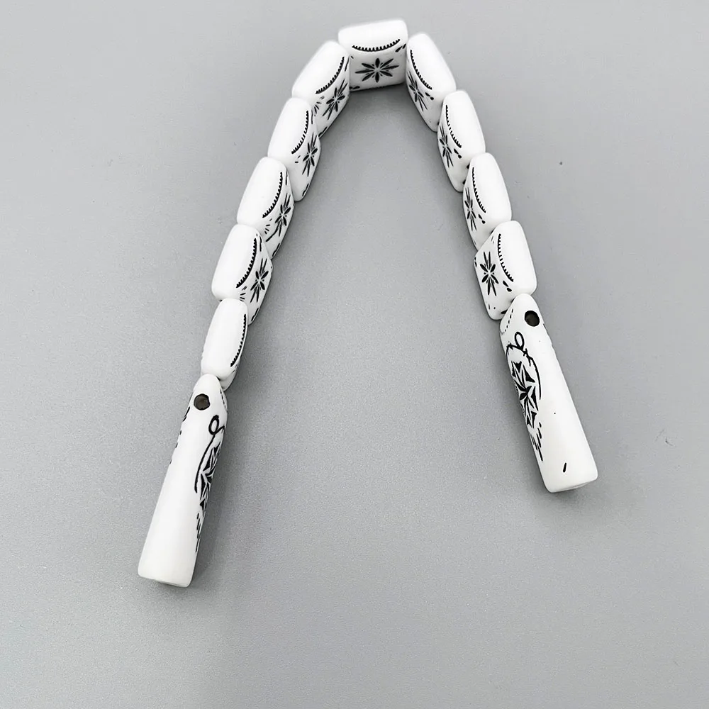 NJ60 четки Indent Eight заостренная большая звезда пламя шаблон белый черный