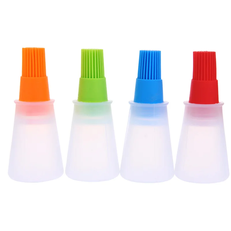 

Honey Oil Brush Bottle Silicone Cooking Baking Basting BBQ Pancake Kitchen Tool 367A