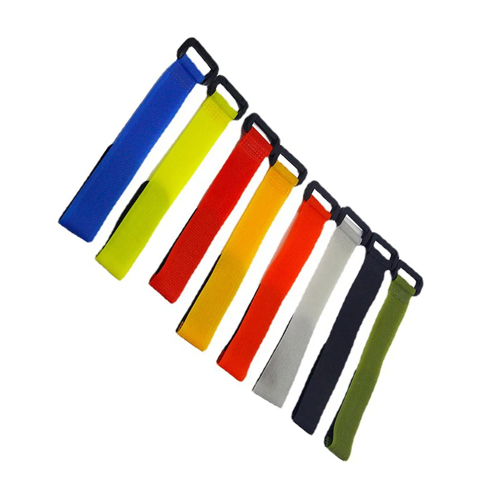 

10pcs Random Color Fishing Rod Tie Holder Strap Suspender Fastener Hook Loop Ties Belt Fishing Rod Strapping Wrap Band Outdoor